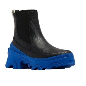 Black and Blue Women's Ankle Boots